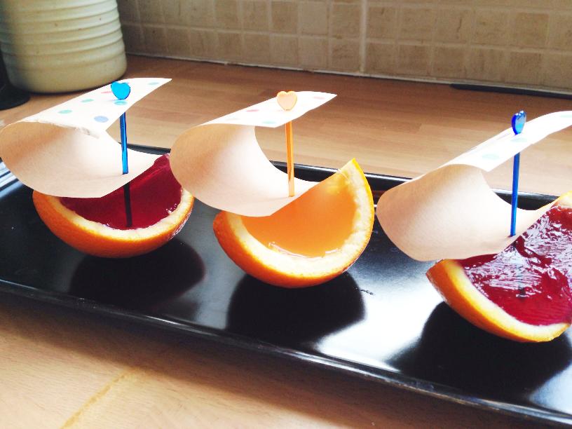 Jelly boats are a fun and easy part food for kids to make