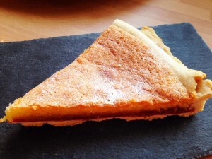 Finished Bakewell tart--easy to make, even easier to eat!