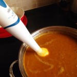 use a hand blender to make your soup